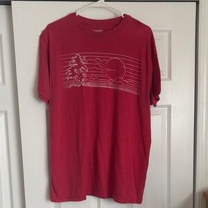 Hang Ten Men's Crimson Graphic Short Sleeve Tee